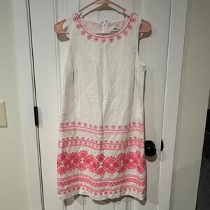 Vineyard Vines Hot Pink- Linen blend Dress-Size 0